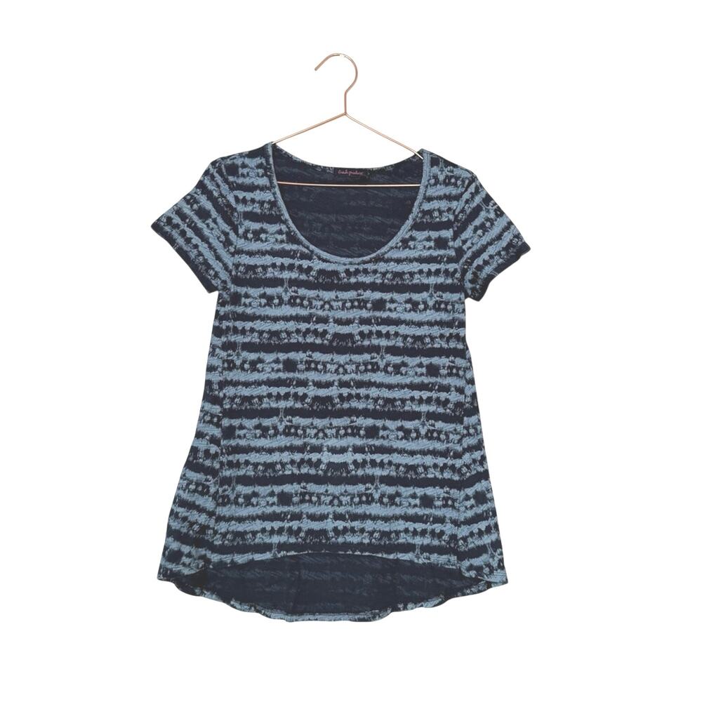 Fresh Produce Navy and Light Blue Striped Tee